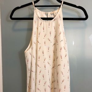 Joie Champagne Glass Silk Top